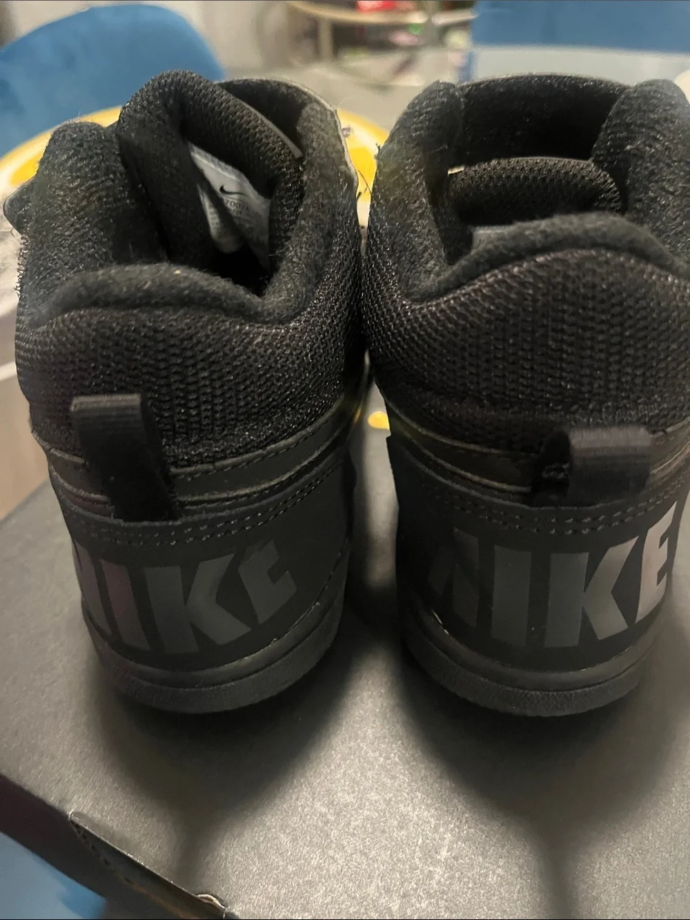 Nike Black High-Top Sneakers with Strap